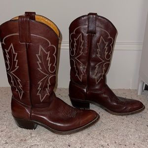 Authentic leather cowboys boots